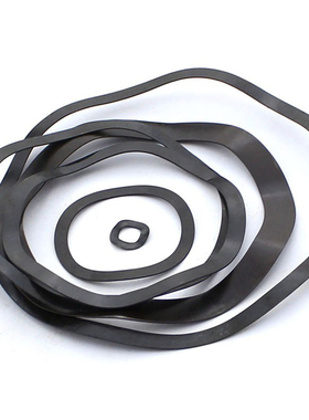 M3-M86黑色65Mn碳猛钢轴承弹性三波峰波浪型垫片 波形弹簧垫圈