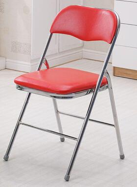 简易凳椅子AL101233靠背椅家用叠椅办子便携公椅会议电脑椅餐椅宿