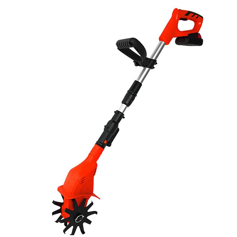 手持锂电微耕机除草松土家用小型翻土机犁地机电动锄头旋耕机