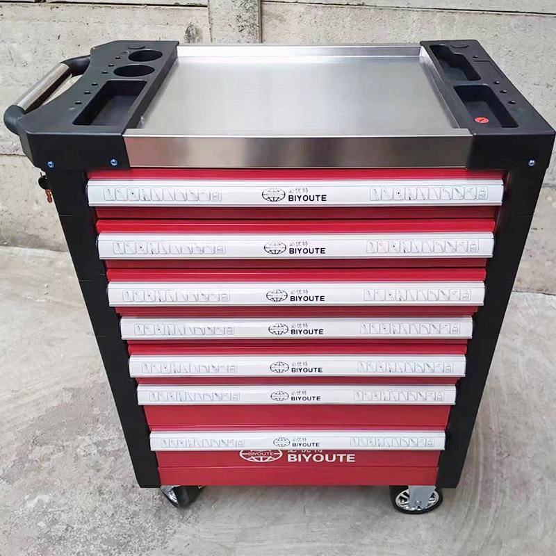 维YNX重修工具车型工具柜车汽修手推车移动工具三能层七层多功工