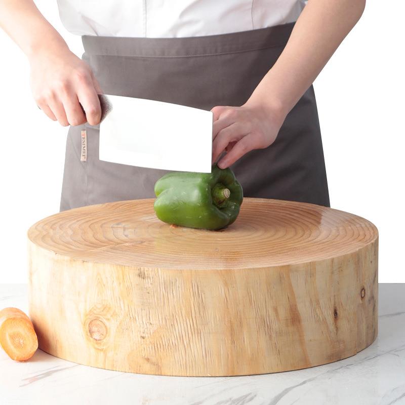 巨(JBO)圆形骨松木菜板加厚案板厨房SMZB4515切菜商用菜墩砍博
