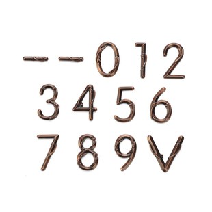 红古铜造型铜字实心金属字花样立体字酒店民宿包厢号房间门牌号个
