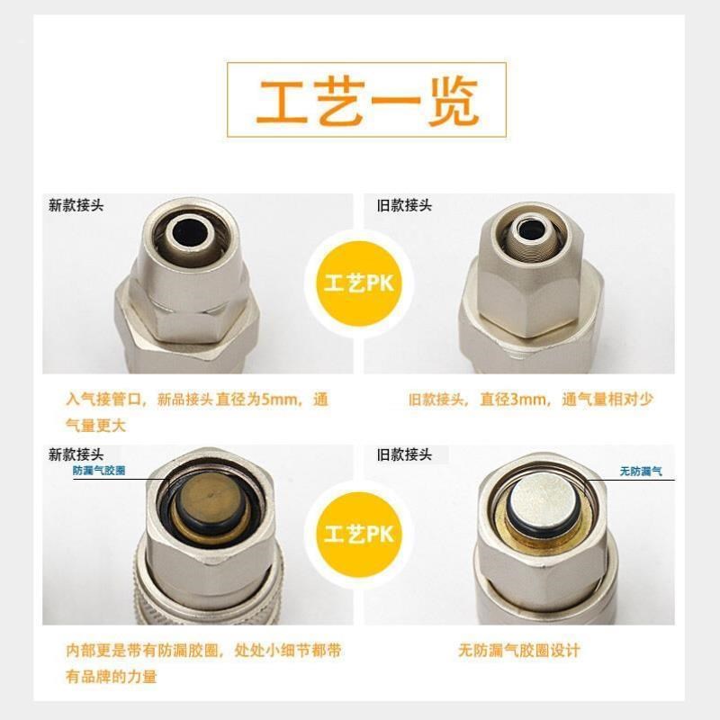 C式气动快速接头自o锁氧气管空压机气泵配件工具接头软管公母快插