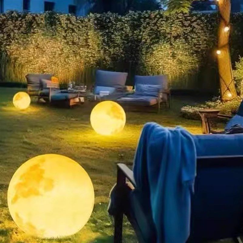 月球灯户外太阳能草坪灯庭院露台露营造景花园氛围防水落地灯,家装灯饰光源,草坪灯,淘宝优惠券,粉丝福利购,淘宝优惠卷