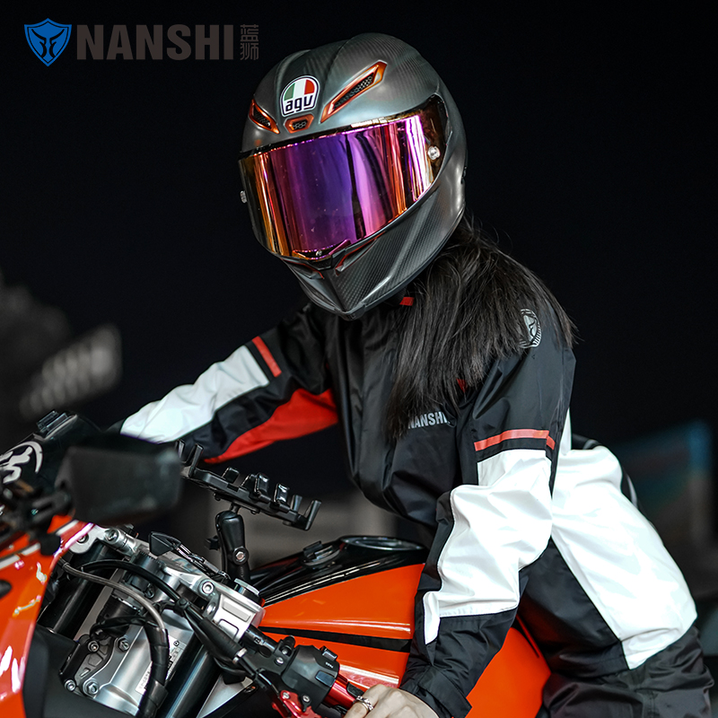 摩托车雨衣女士机车骑行防雨服分体骑士雨衣雨裤套装男全身防暴雨