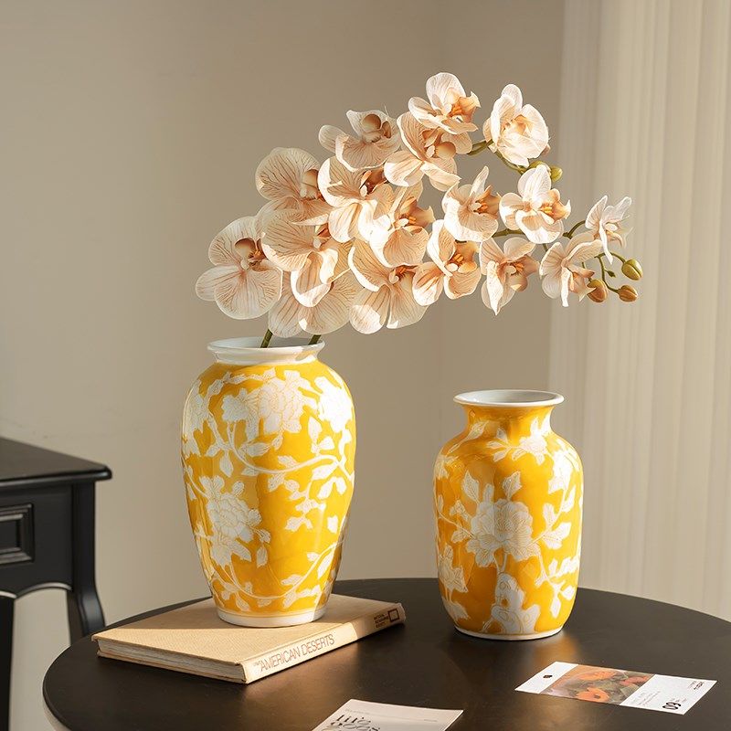 新中式青花瓷花瓶陶瓷古典手绘高级感复古客厅电视柜插花装饰摆件,家居饰品,花瓶,淘宝优惠券,粉丝福利购,淘宝优惠卷