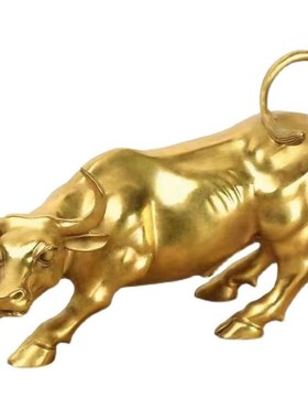 铜牛摆件纯铜招财镇宅旺市华尔街牛特大号客厅办公室牛Z气冲天摆