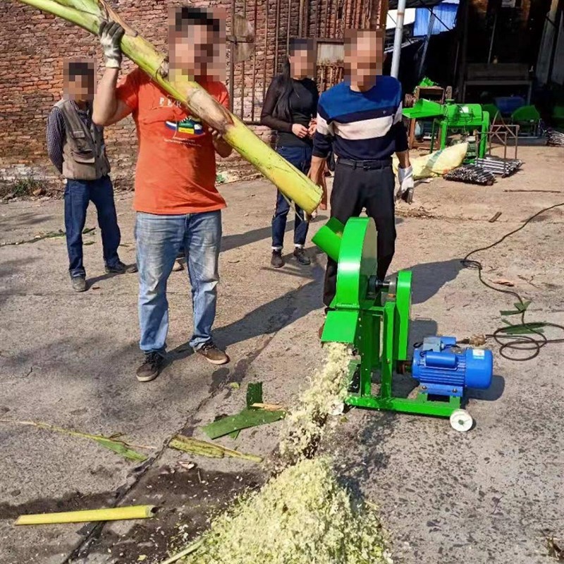 芭蕉机芭蕉树粉碎机芭蕉杆切碎机香蕉树秸秆切P草机牛羊养殖铡草