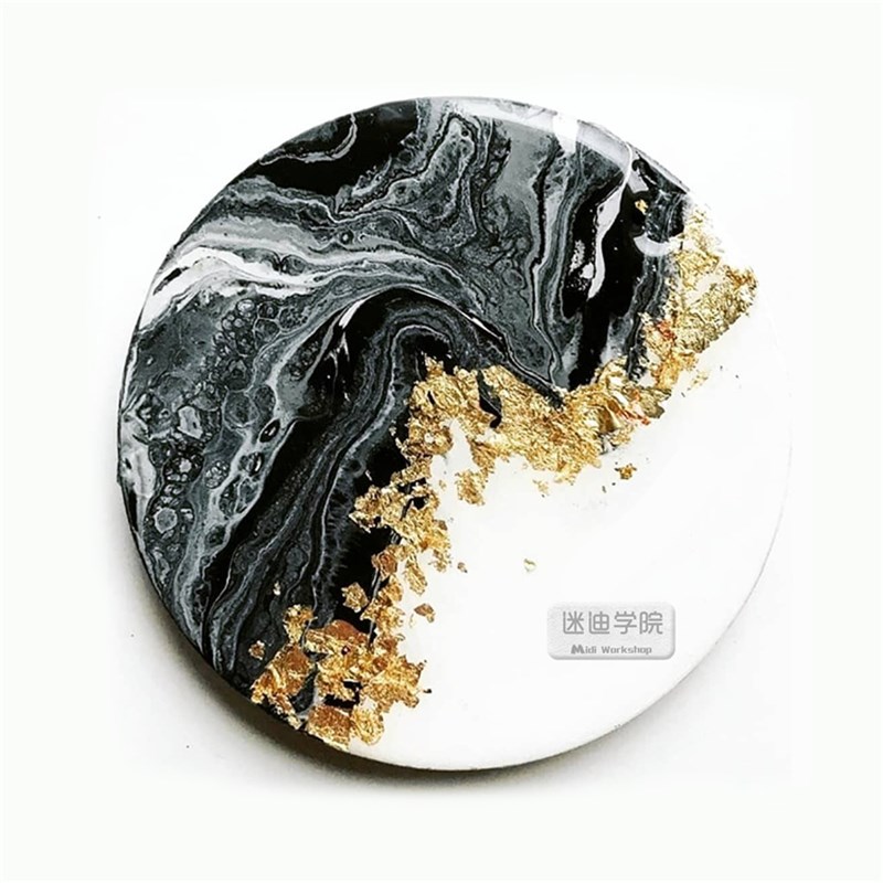 【大瓶流体丙烯500mL】流体画专用颜料ins抖音 马卡龙dXiy一瓶包