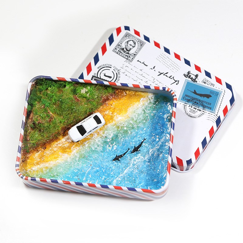 【一起去海边吧】创意手工微缩z模型仿真沙盘摆件创意礼物精致礼