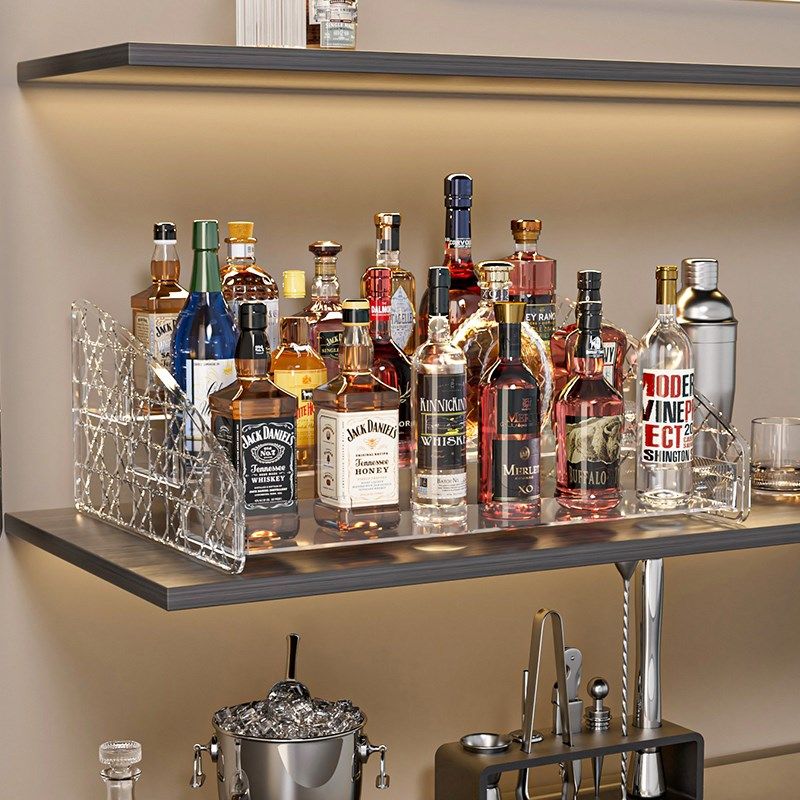 阶梯式酒架置物架多层酒柜收纳架亚克力桌面吧台迷你小洋酒展示架,住宅家具,酒架,淘宝优惠券,粉丝福利购,淘宝优惠卷