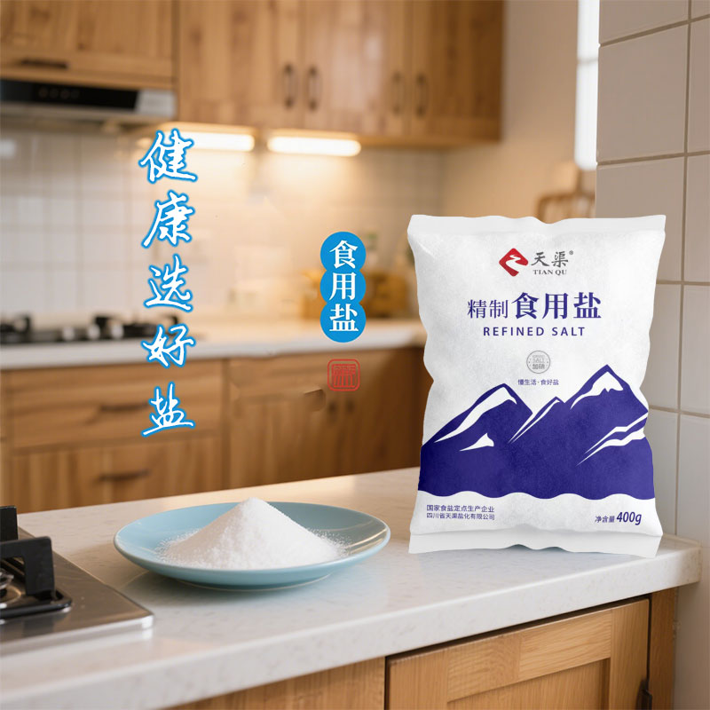 食盐5袋 四川盐巴天渠精制食用盐家庭食用盐厨房用盐精选深井矿盐