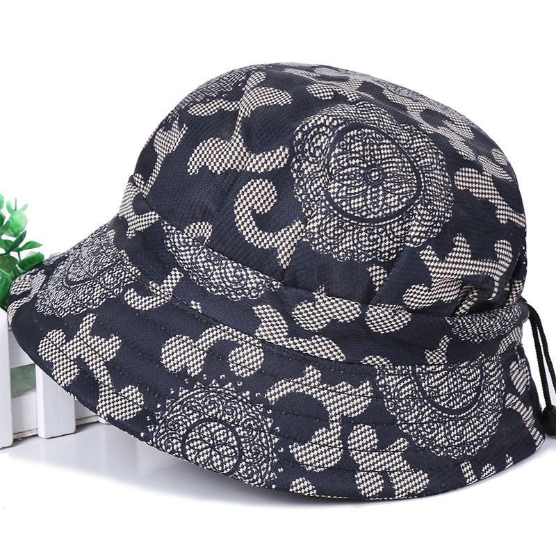 中老年帽子女士春夏时装帽盆帽老太太遮阳盆帽防晒春秋休闲妈妈帽