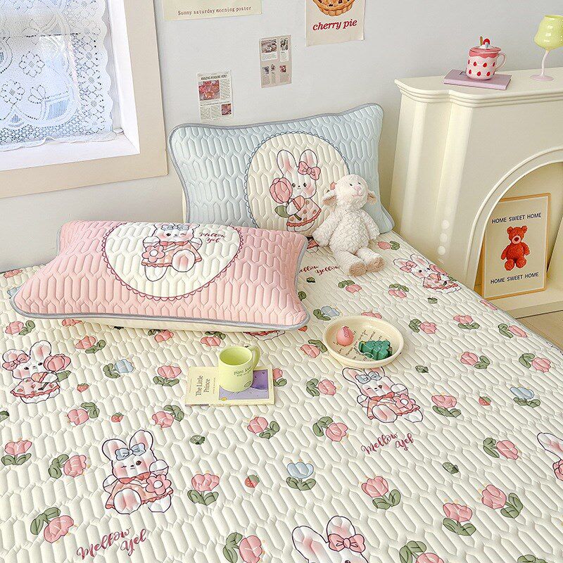 A类母婴级凉席三件套 夏季乳胶冰丝席床单宿舍单人空调席子可水洗