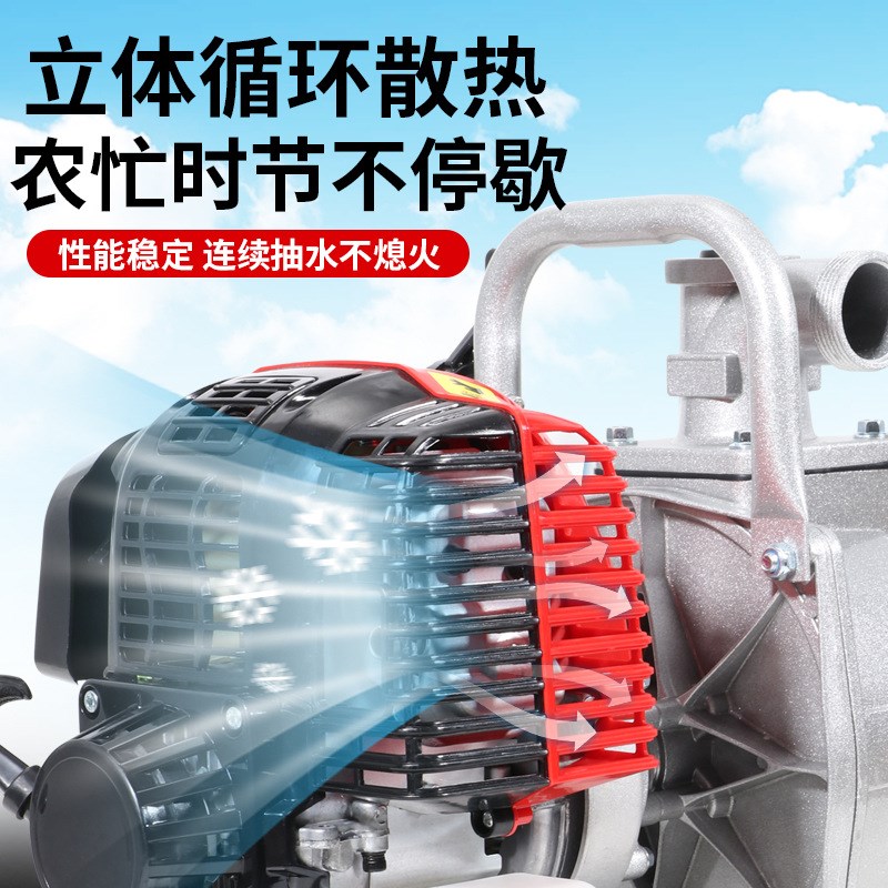 汽油机水泵汽油抽水机小型家用农用抽水泵灌溉1寸1.5寸水泵排涝泵