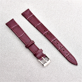 超薄头层牛皮表带男女竹节纹绿色皮带配件14 22MM送工具