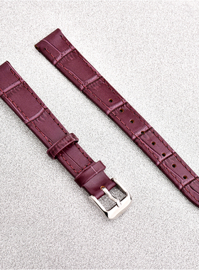 超薄头层牛皮表带男女竹节纹绿色皮带配件14 16 18 20 22MM送工具