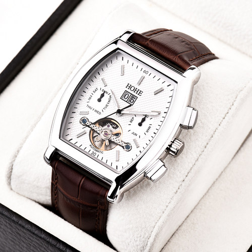 HOHE手表皮带自动机械表时尚男表