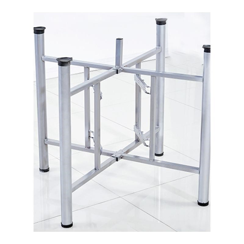 简易折叠架子圆餐桌桌腿大圆桌脚架不锈钢桌架铁艺材质园桌架定制