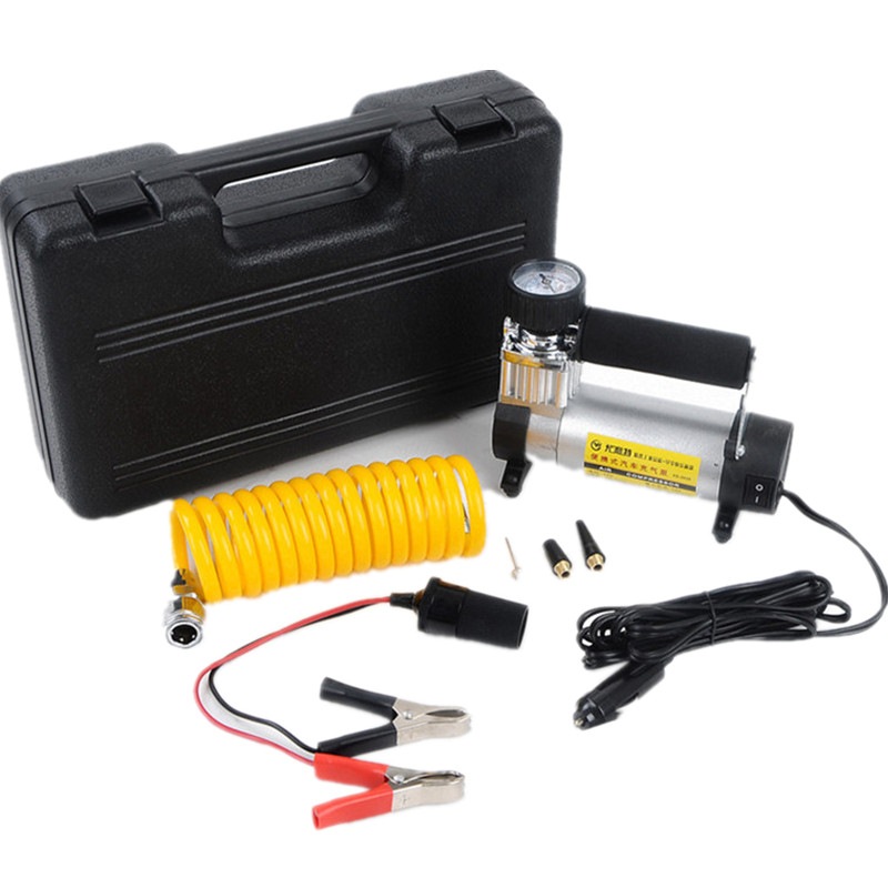 车载充气泵便携式汽车打气泵12V车用多功能小轿车轮胎气泵打气机