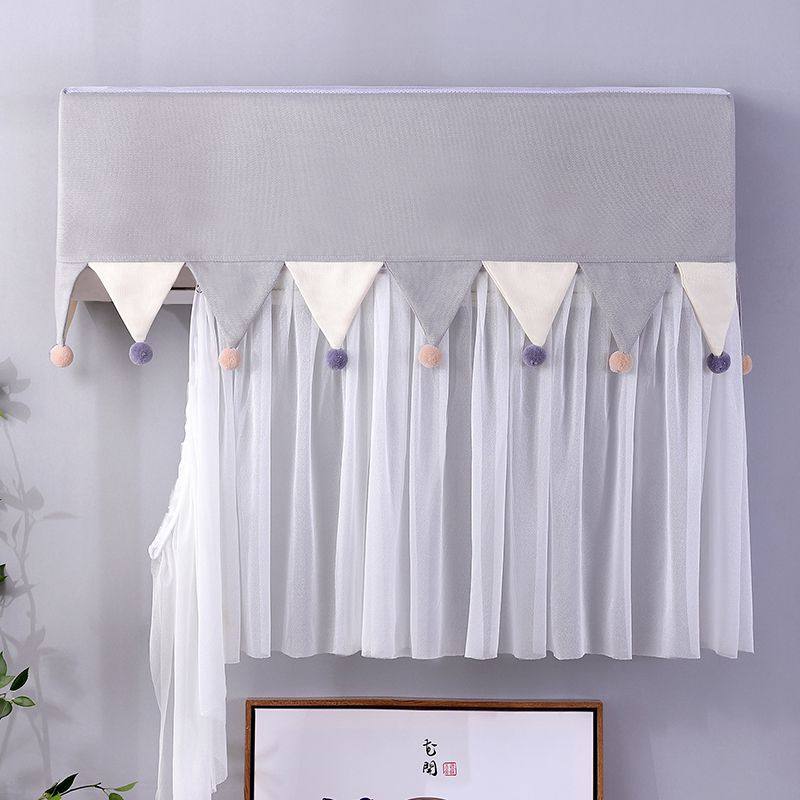 空调罩套简约挂式防尘罩挡风罩开机不取月子防风罩布艺挂机防尘罩