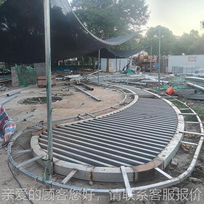 定制公廊园金属架凉亭亭上海厂家定制钢景结构廊架子观工945程施
