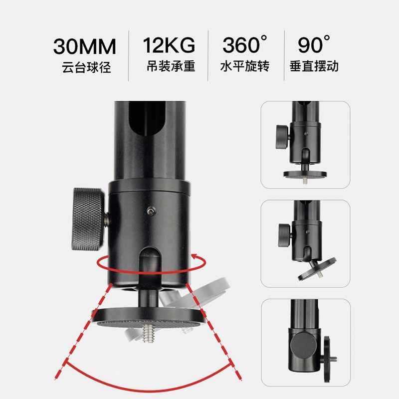 投影仪支架吊架壁挂适用于极米坚果当贝单孔6MM吊装家用伸缩配件