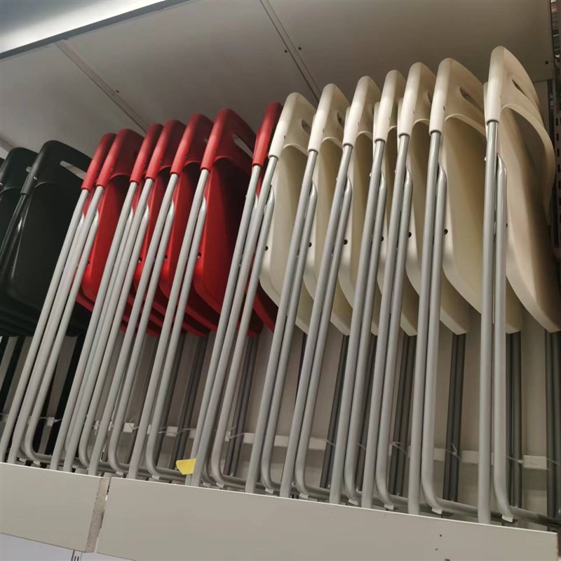 尼斯折叠椅白色欧式现代轻便简约靠背饭厅户外电脑椅工作塑料学习