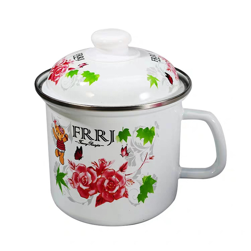 珐琅搪瓷碗打饭碗学生宿舍泡面锅食堂办公室搪瓷缸便餐盒快餐杯