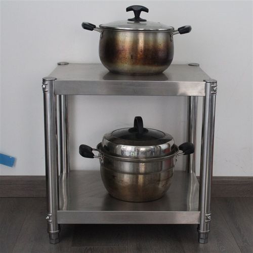 50高二层不锈钢汤桶架米面桶架消毒柜垫高底架可定制