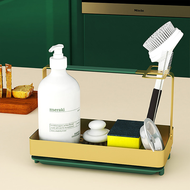 厨房抹布沥水架钢丝球百洁布水槽置物架海绵用品挂洗碗布收纳架