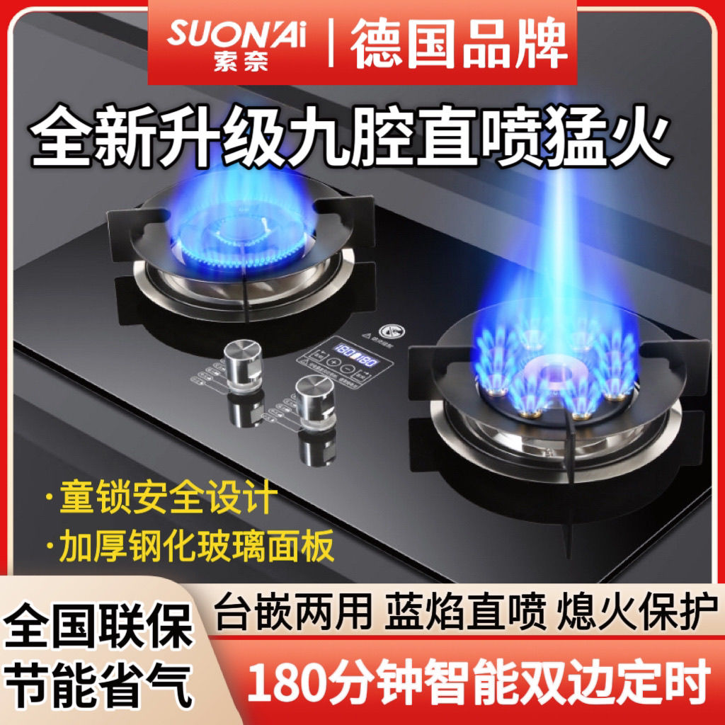 德国品牌燃气灶双灶家用