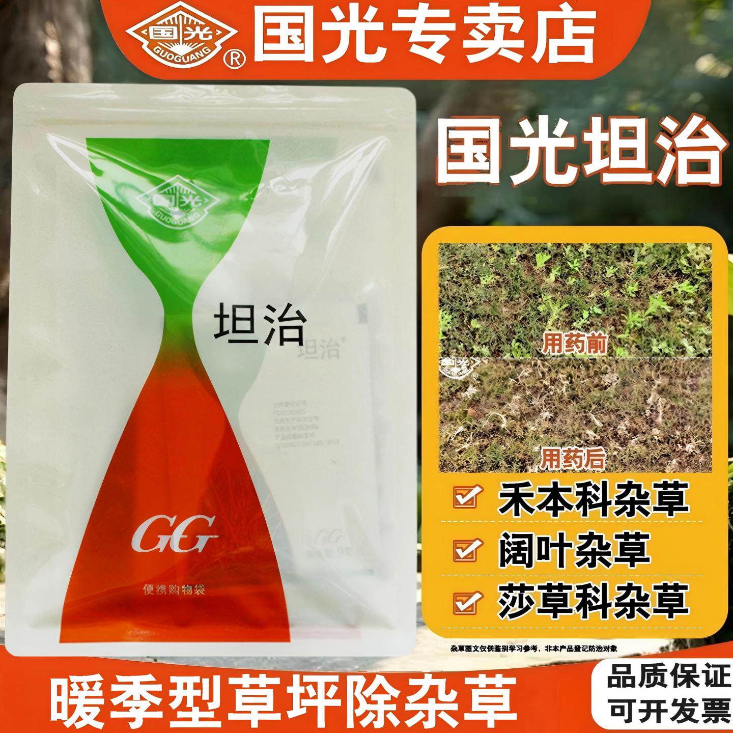 国光坦治马尼拉狗牙根百慕大台湾草坪除草剂结缕草狗牙根烂根剂