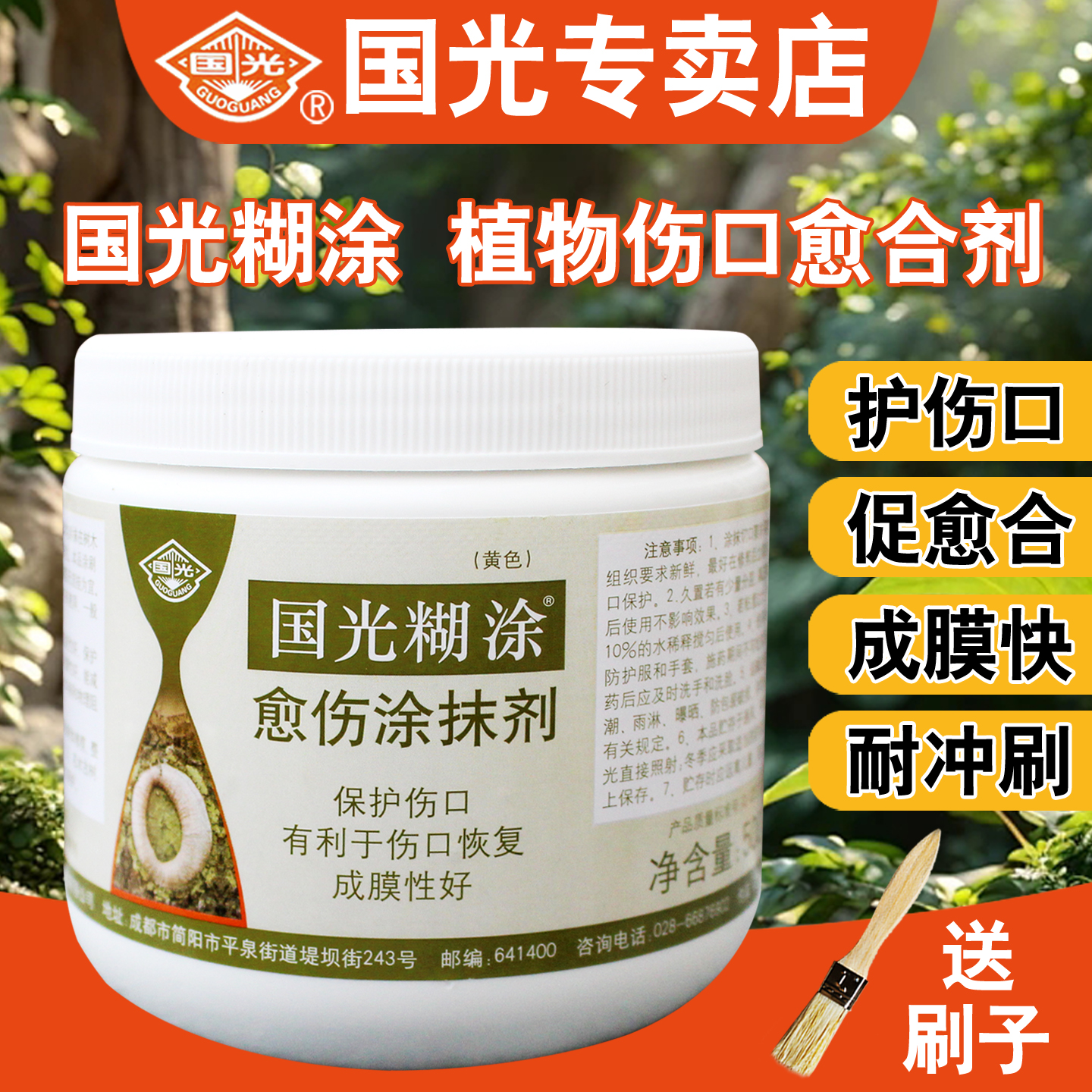 国光糊涂树木修剪腐烂流胶愈合剂