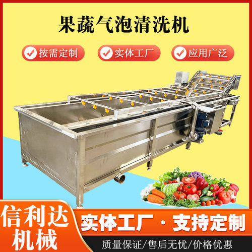 圣女果果蔬气泡清洗机红枣板栗清洗设备东北酸菜脱盐高效洁净洗