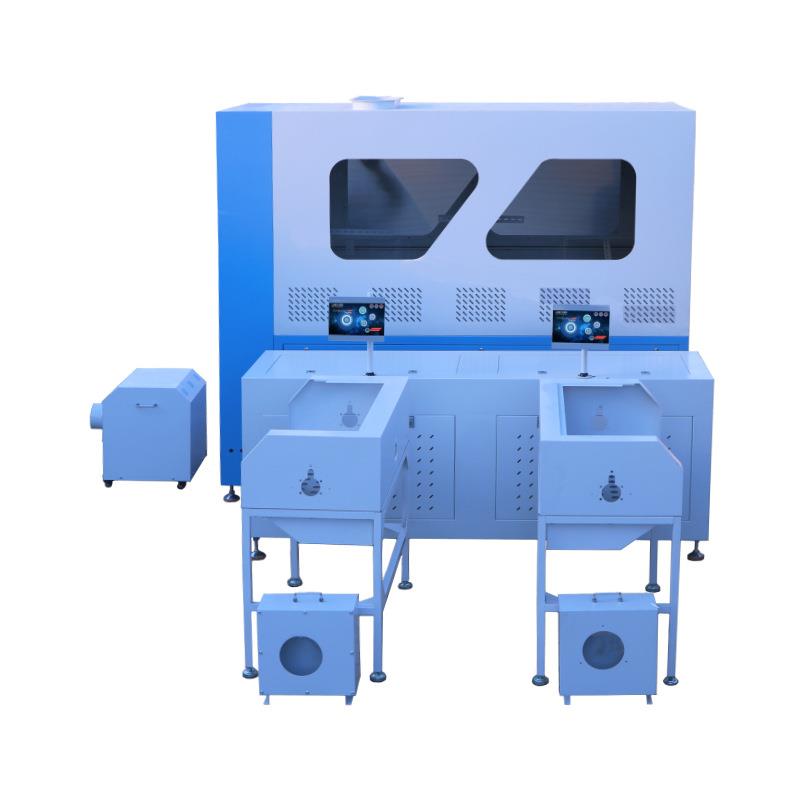 厂供福大户外羽绒服蓬松均匀充绒称重款全自动充绒机多功能验布机