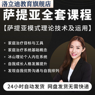 萨提亚课程 视频培训教程冰山理论家庭治疗自我成长心理教学合集