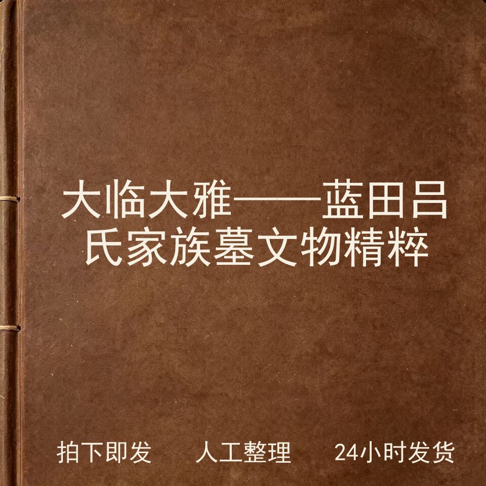 大临大雅——蓝田吕氏家族墓文物精粹考古人文兴趣参考电子版图片