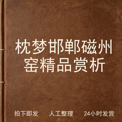 枕梦邯郸 磁州窑精品赏析古器物文艺兴趣参考电子版