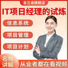IT项目经理教程信息系统项目管理师基础+难点分析+考题视频课程