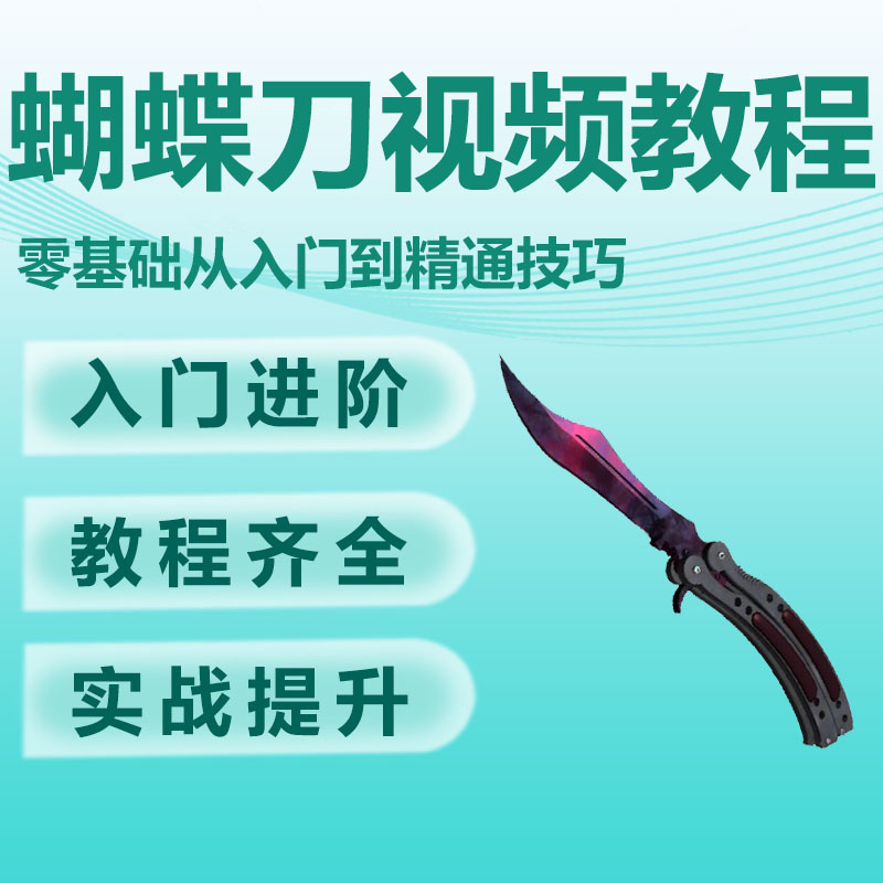 蝴蝶刀视频教程全套零基础从入门到精通技巧培训学习自学课程