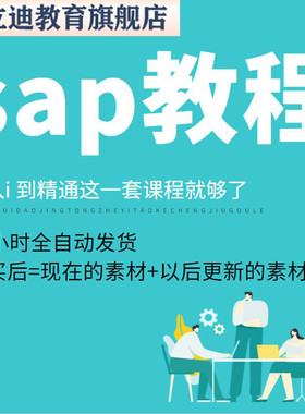 sap教程FICO财务模块FICO财务成本视频教学教程 基础、进阶、高阶