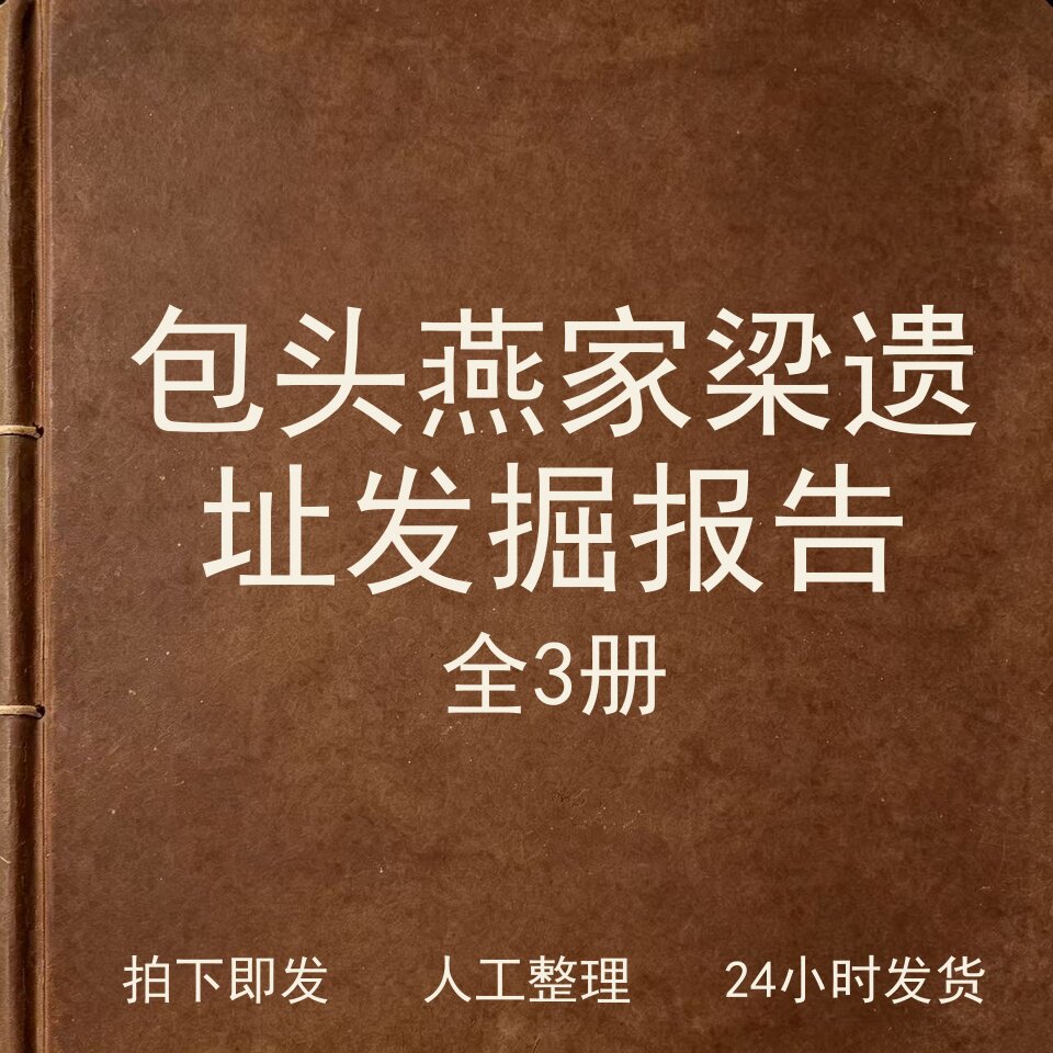 包头燕家梁遗址发掘报告（全3册）考古人文兴趣参考电子版图片