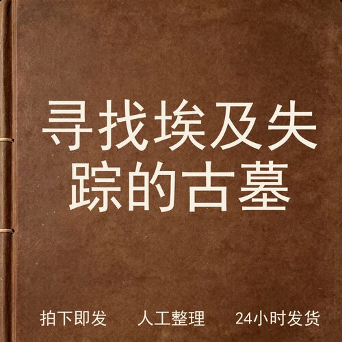 寻找埃及失踪的古墓考古人文兴趣参考电子版
