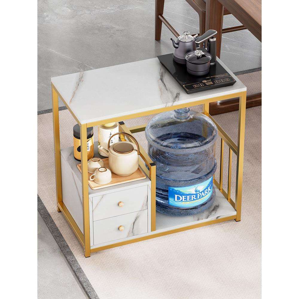 沙发边几移动茶水柜家用茶几小桌子简易边桌桶装水置物架茶水