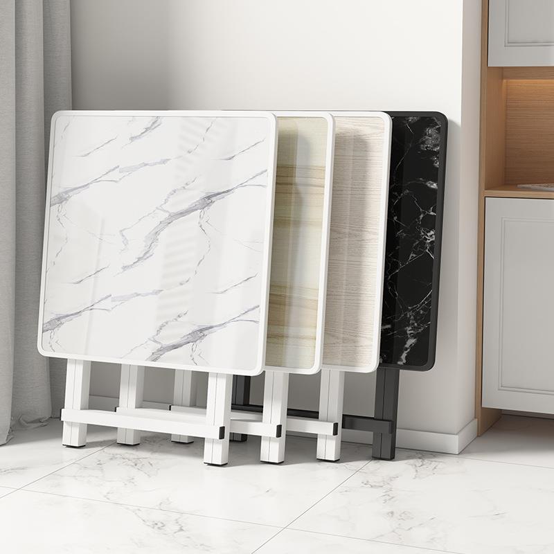 折叠桌子家用小方桌简易便携式饭桌阳台小户型租房摆摊正方形餐桌