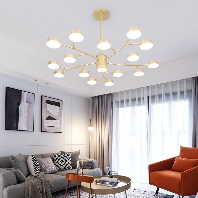 北欧创意树枝客厅吊灯led餐厅灯简约现代卧室大气吊灯设计吧台灯