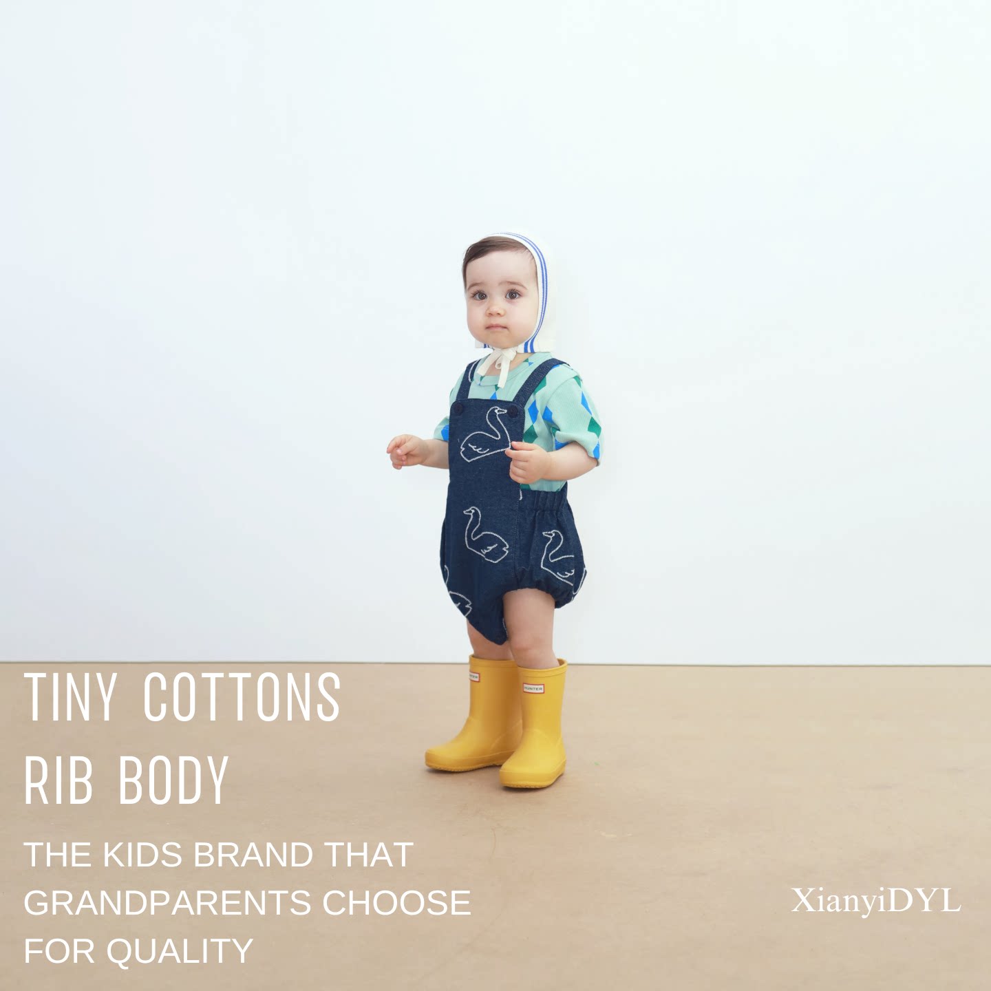 tinycottons 26春夏婴儿女宝男宝连体衣纯棉短袖包屁衣螺纹高弹图片