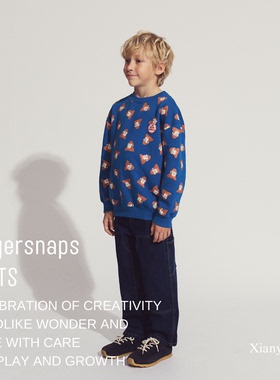 Gingersnaps秋冬现货男童藏蓝色牛仔裤工装裤长裤直筒裤经典百搭