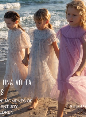 cera una volta 26SS春夏婴儿女童连衣裙连体衣生日百日宴周岁裙